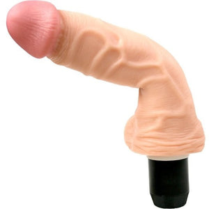 Realistic Penis Vibrator With Balls Pink B.O.B. Realistic Penis Vibrator With Balls Pink B.O.B.